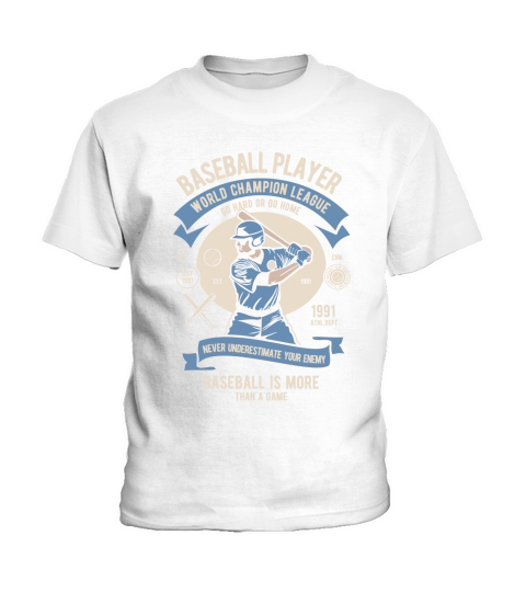 Baseball Player Kids T-Shirt