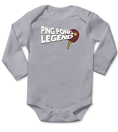 Ping Pong Table Tennis Legend Best Funny Gift Idea Long Sleeve Baby One-Piece