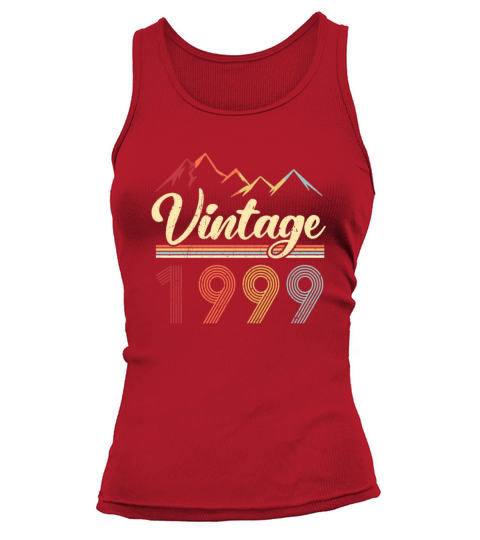 Vintage 1999 22th Birthday Retro 22 Years Old Women's Tank Top