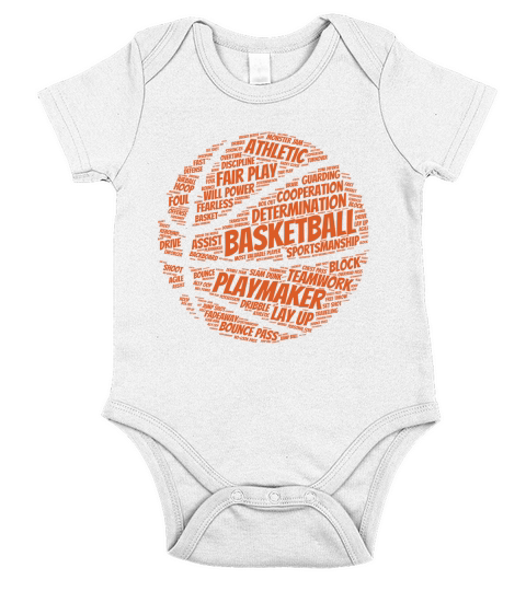 Basketball shirt gift for boys, girls, men and women Black Short Sleeve Baby One-Piece