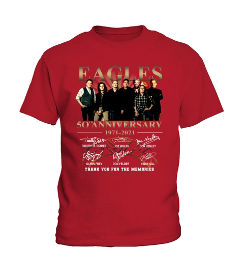 Eagles 50th anniversary thank you for the memories Kids T-Shirt