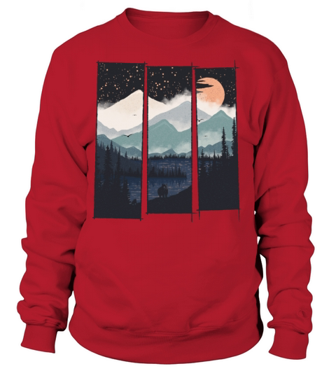 Mountains Moon Lake Women's Sweatshirt