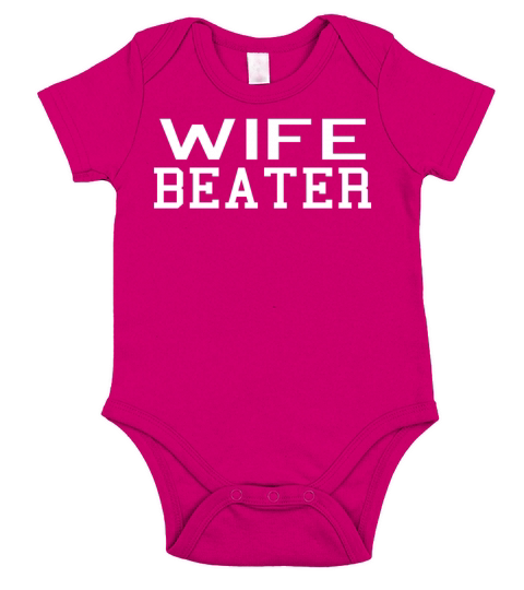wife beater Short Sleeve Baby One-Piece