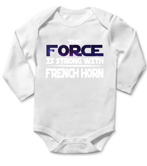 FRENCH HORN - HORNIST TSHIRT Long Sleeve Baby One-Piece