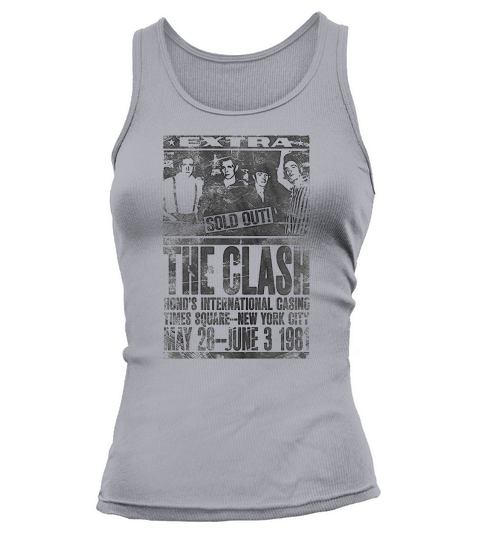 White The Clash Bonds 1981 Official Tank top Woman