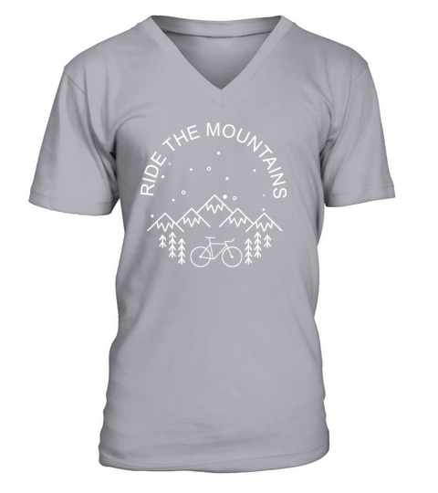 Ride The Mountains Sports Men's V-Neck T-shirt