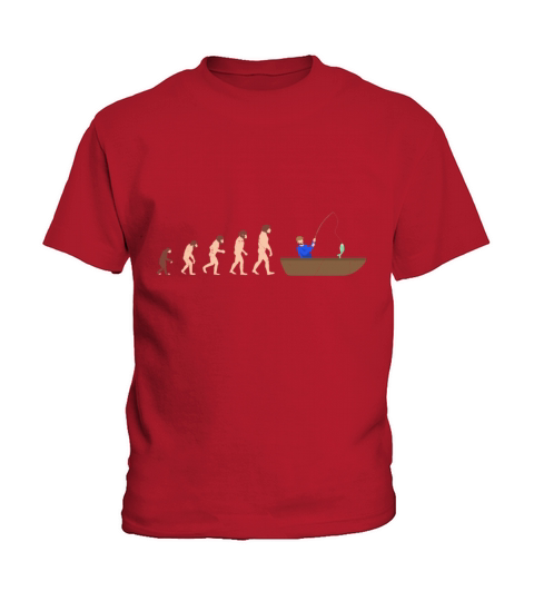 Evolution Fishing Fisherman Funny Gift Idea Kids T-Shirt