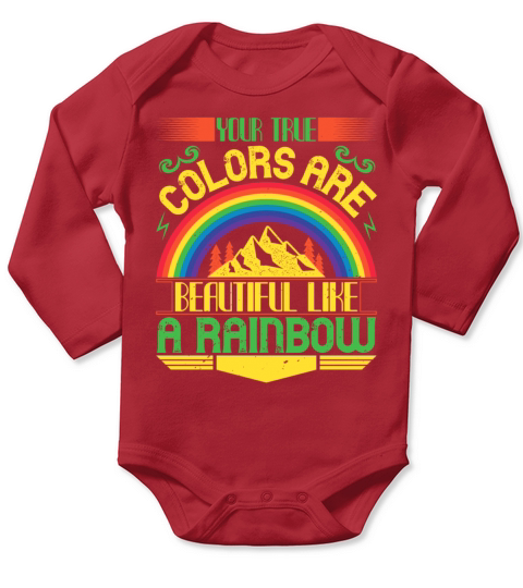 Rainbow - Color And Sunshine - 50 Long Sleeve Baby One-Piece