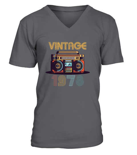 Cute 40th Birthday Gift Vintage 1978 T-Shirt Men's V-Neck T-shirt