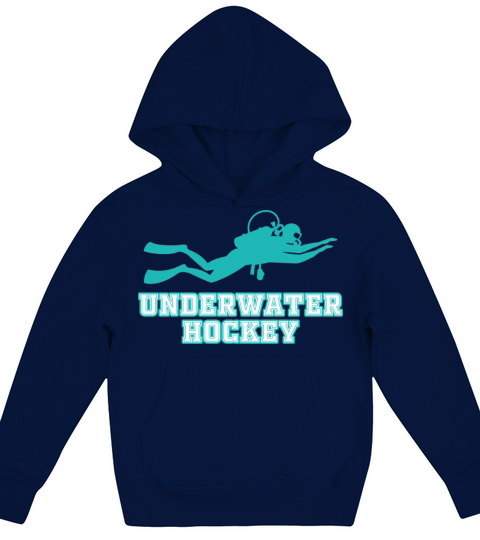 Underwater Hockey Athlete Funny Vintage Workout Sp Kids Hoodie