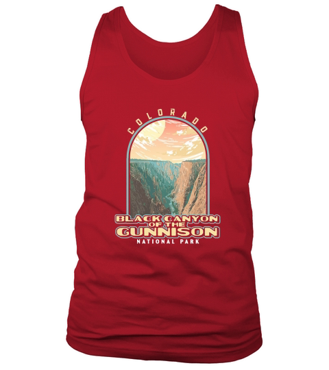 Black Canyon of the Gunnison Colorado Vintage WPA Style Tank Top Unisex