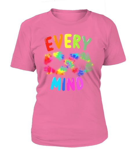 Colorful Rainbow Neurodiversity Every Mind Infinit Women's T-Shirt