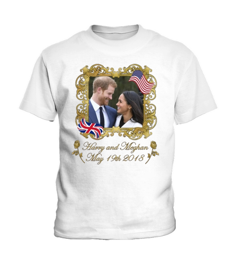 Prince Harry and Meghan Markle Kids T-Shirt