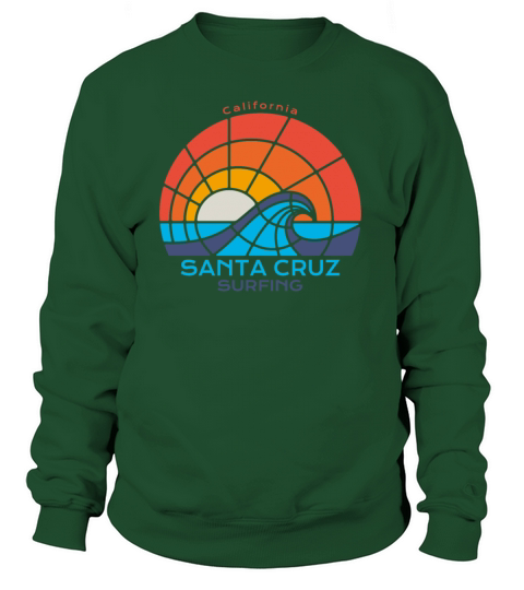 Santa Cruz - California - Surfing Beach Women's Sweatshirt