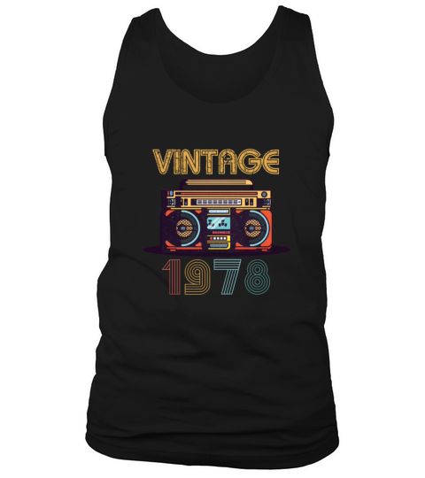Cute 40th Birthday Gift Vintage 1978 T-Shirt Men's Tank Top