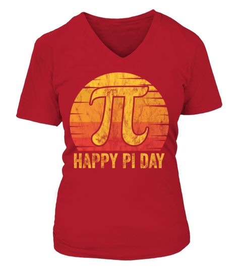 PI Day 2022 Math Lover Mathematics Retro Vintage V-neck T-Shirt Woman