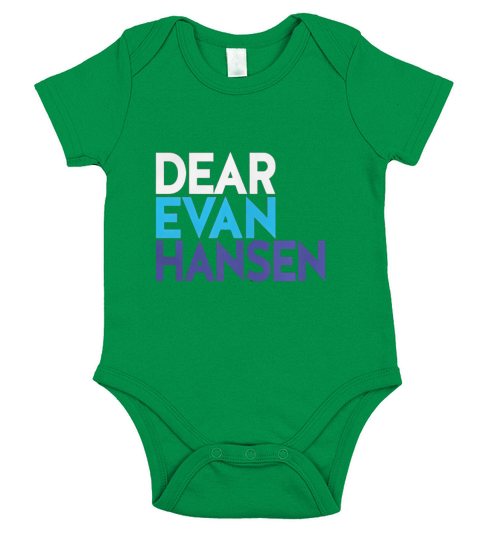 Official Evan Hansen Dark Colors Short Sleeve Baby One-Piece