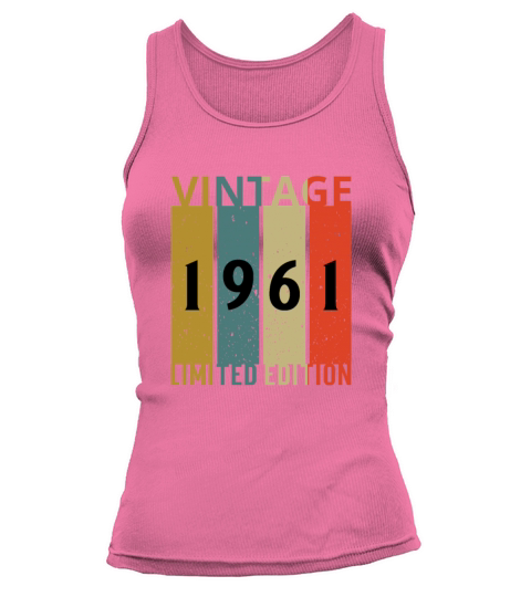 Vintage 1961 Limited Edition 60 Years Birthday Gif Women's Tank Top