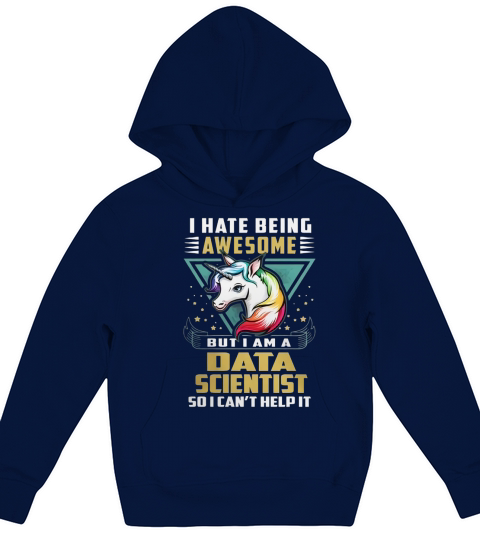 DATA SCIENTIST Job Unicorn Kids Hoodie