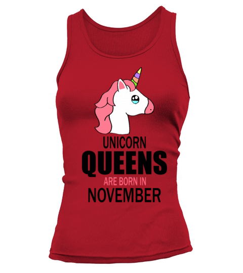 unicorn queens are born in november Women's Tank Top