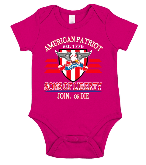 Sons of Liberty Join or Die Short Sleeve Baby One-Piece
