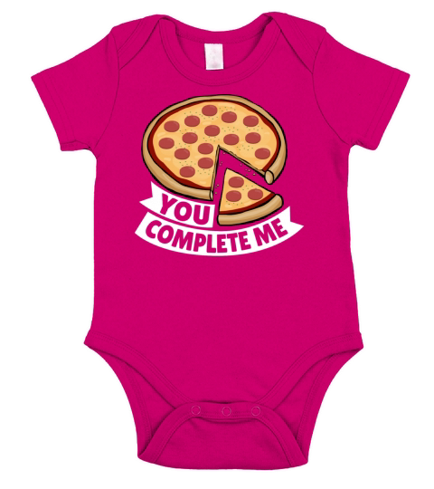 Pizza Valentine Shirt - Funny Valentines Day Gift Short Sleeve Baby One-Piece