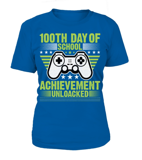Happy 100th Day Of School Achievement UnlockedGame Women's T-Shirt