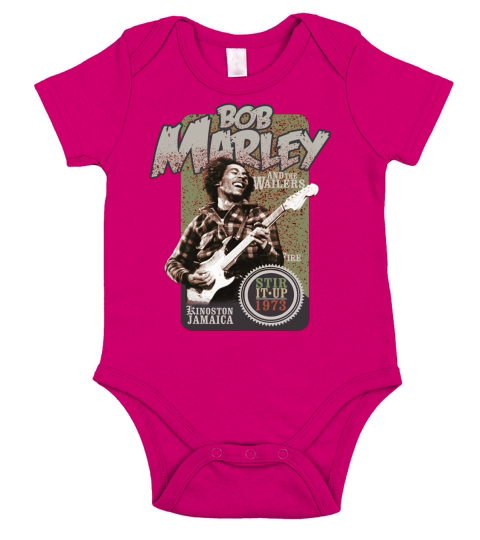 Bob Marley Short Sleeve Baby One-Piece