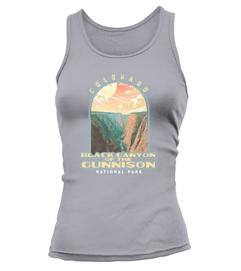 Black Canyon of the Gunnison Colorado Vintage WPA Style Tank top Woman