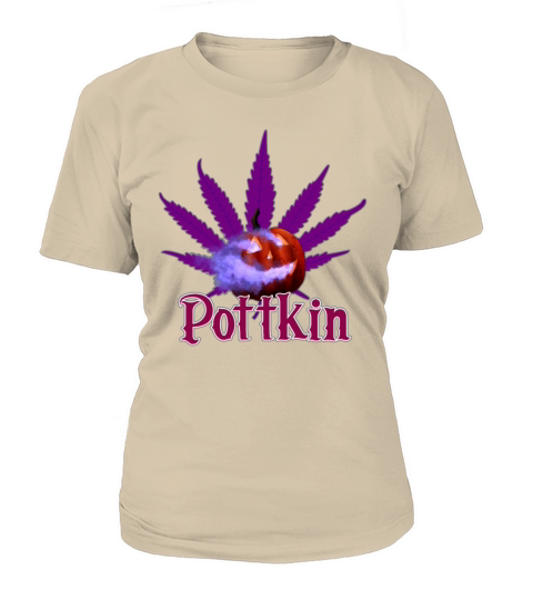 Pottkin Halloween Pumpkin Cannabis Women's T-Shirt