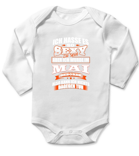 Mai Geburtstagsgeschenk Geburtstag Geburt Long Sleeve Baby One-Piece