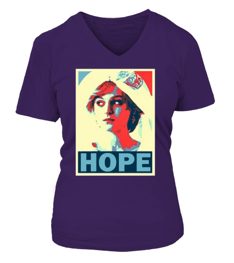Princess Diana Vintage Face V-neck T-Shirt Woman