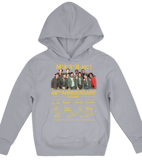 Mash 4077 48th Anniversary 1972 2020 signatures thank you for the memories Kids Hoodie
