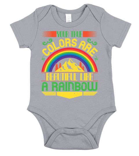 Rainbow - Color And Sunshine - 50 Short Sleeve Baby One-Piece