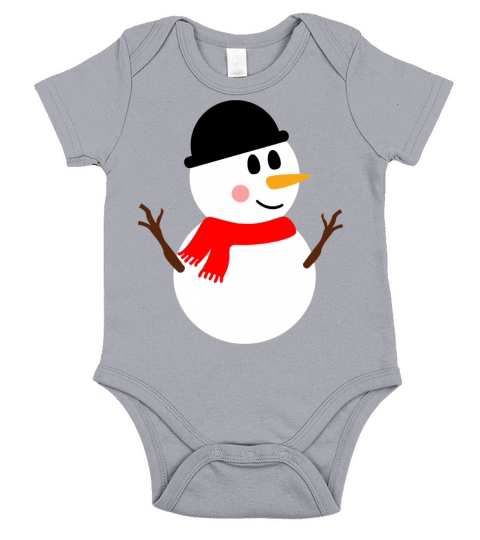Snowman Short Sleeve Baby One-Piece