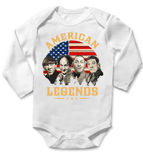 The Three Stooges American Legends shirt Long Sleeve Baby One-Piece