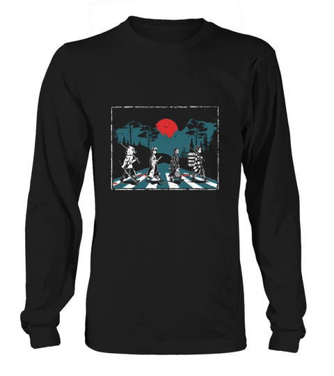 Demon Slayer Abbey Road Tanjiro Nezuko Zenitsu Inosuke Long sleeved Unisex
