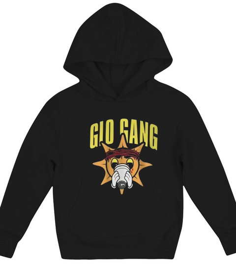 Chief Keef Rapper Glo Gang Record Label Kids Hoodie