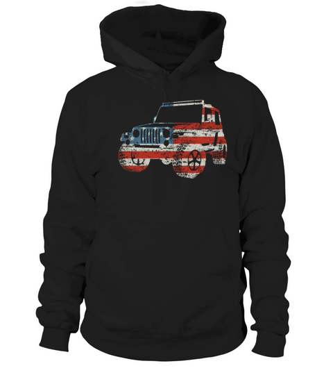 jeeping shirt in american flag design Men's Hoodie