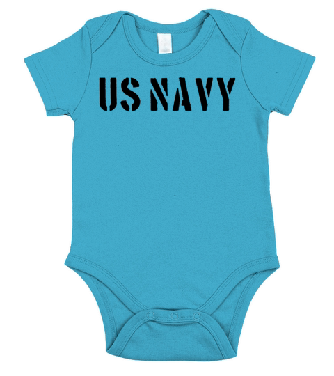 US - Navy - Mititary - naval - Sea - Marine Short Sleeve Baby One-Piece