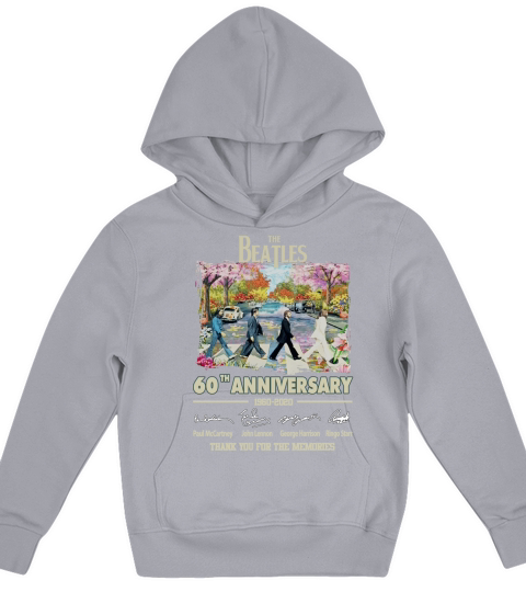 60th anniversary The Beatles 1960-2020 signature Thanks memories shirt Kids Hoodie