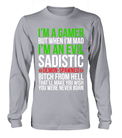 Im a Gamer Funny Gaming Girl T-shirt Women's Long Sleeve