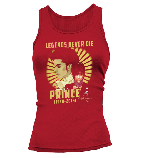 Legends never die Prince 1958-2016 signature shirt Tank top Woman