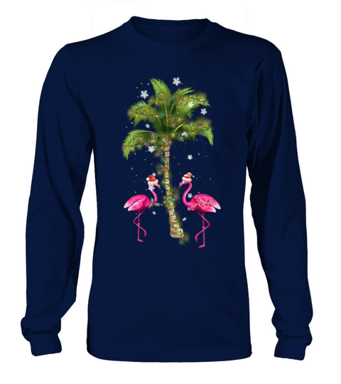 Tropical Flamingo Christmas Women's Long Sleeve
