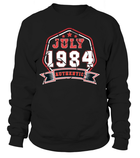 July 1984 Vintage Gift Idea Women's Sweatshirt