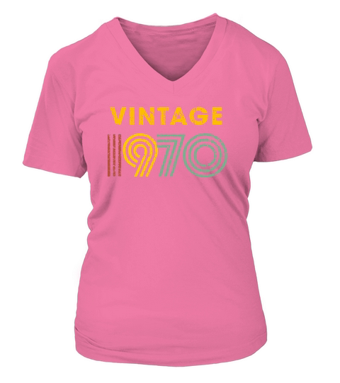 Vintage 1970 Birthday Women's V-Neck T-shirt