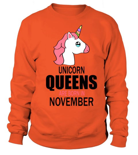 unicorn queens are born in november Women's Sweatshirt