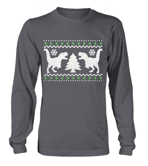 Funny Ugly Christmas T-Rex Sweater Men's Long Sleeve