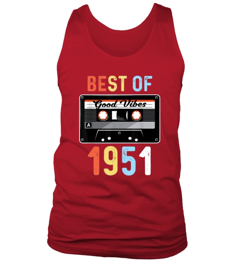 Best Of 1951 Retro Vintage Cassette Tape Tank Top Unisex