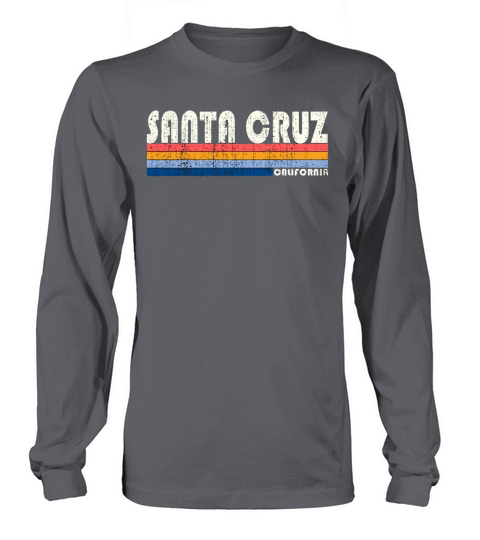 Vintage 70s 80s Style Santa Cruz CA Women's Long Sleeve